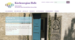 Desktop Screenshot of kirchenregion-holle.de